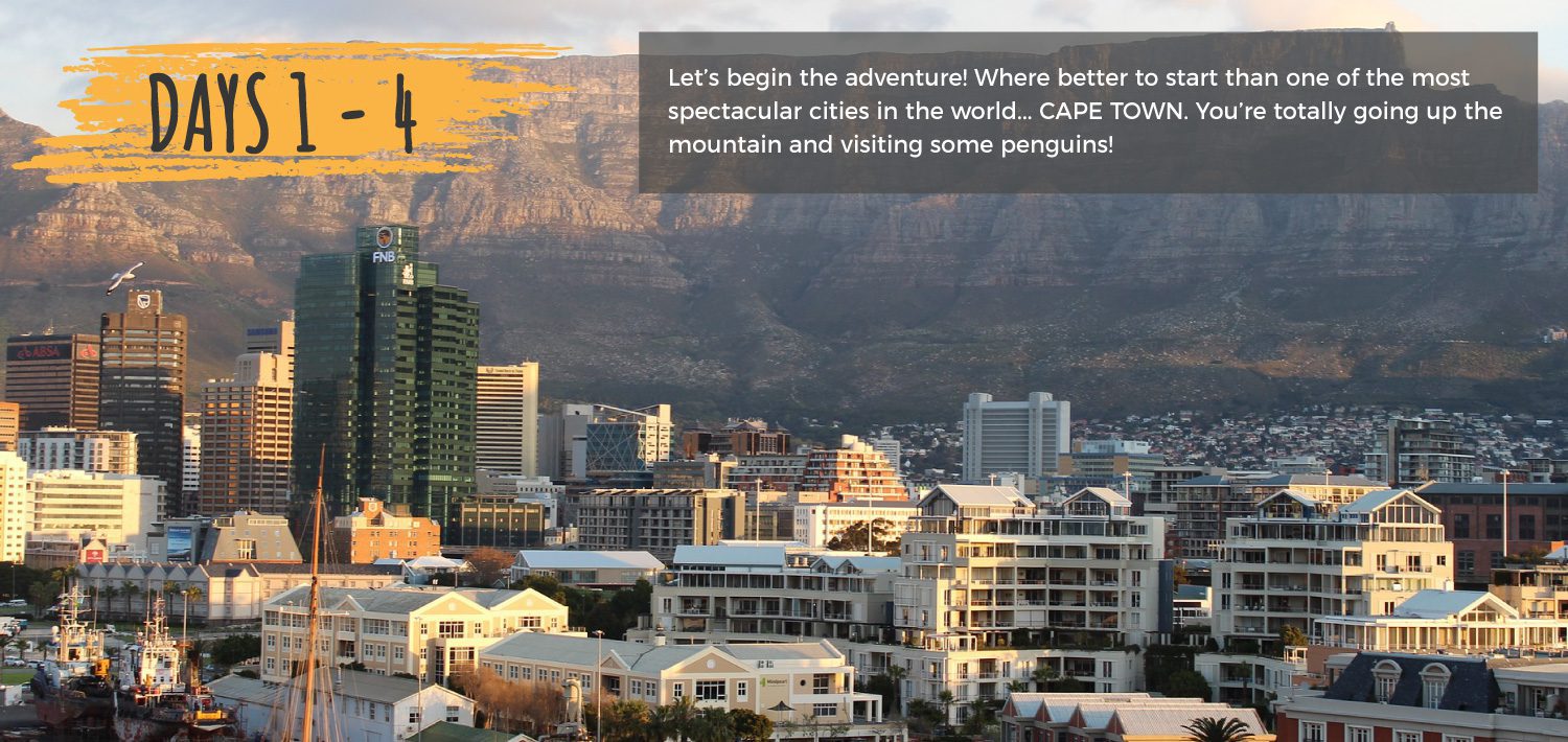 Experience the best of South Africa Backpacking Tour Itinerary Overview Cape Town South Africa