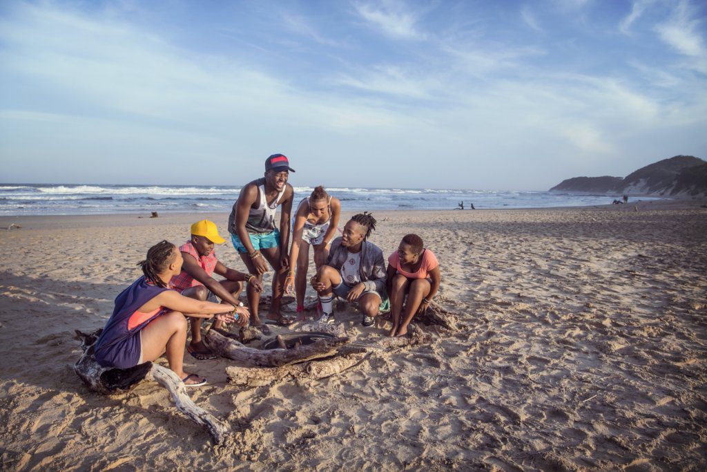 Group on the Beach South Africa